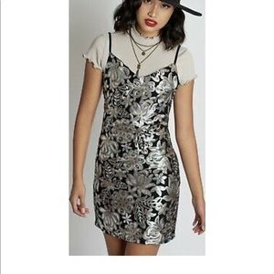 Joyfolie Sequined Slip Dress NWT